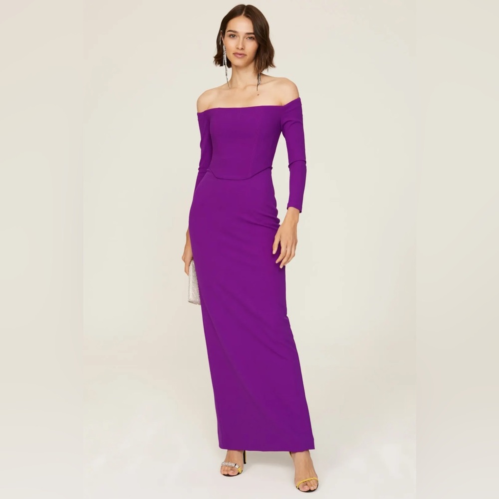 Solace London purple Kae maxi gown